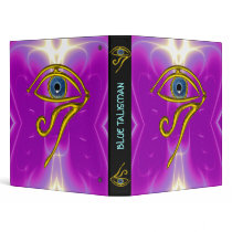 BLUE TALISMAN, black violet purple 3 Ring Binders