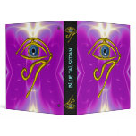 BLUE TALISMAN, black violet purple 3 Ring Binders