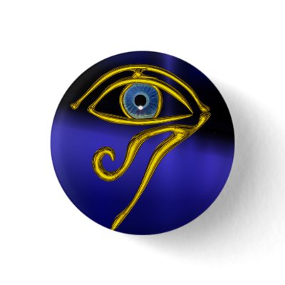 Blue Talisman Button by bulgan_lumini