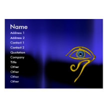 BLUE TALISMAN MONOGRAM black yellow Business Cards