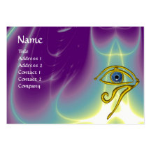 BLUE TALISMAN, purple violet white Business Card Template