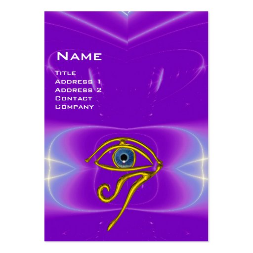BLUE TALISMAN, purple violet white pink Business Card (front side)