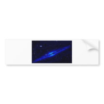 Blue-tangled Galaxy Bumper Sticker