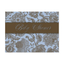 Blue Tapestry - Baby Shower postcards