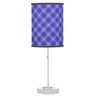 Blue Tartan Lamp