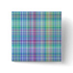 blue tartan pattern pins