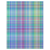 blue tartan pattern flyers
