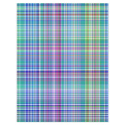 blue tartan pattern flyer by fotowino