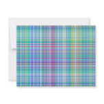 blue tartan pattern custom announcements