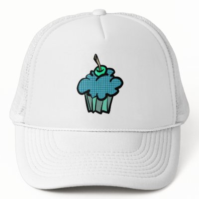 blue tartan plaid cupcake mesh hats by cupcakewear