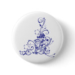 Blue Tattoo Floral Burst Pins