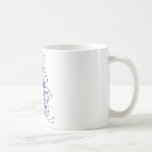 Blue Tattoo Floral Burst Coffee Mug