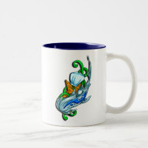Blue tattoo Hamerhead by RyuNeko-Artz Coffee Mugs