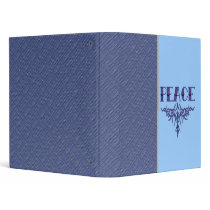 Blue Tattoo Peace Art Binder