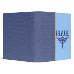 Blue Tattoo Peace Art binders