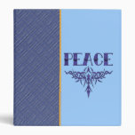 Blue Tattoo Peace Art Binder