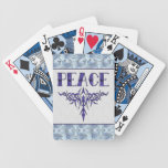 Blue Tattoo Peace Art Card Decks