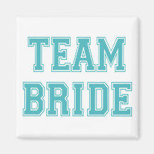 Blue Team Bride Magnets