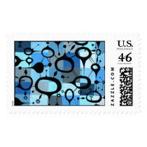 Blue Teardrops postage by jenivirgo Blue Teardrops postage