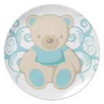 Blue Teddy Bear Custom Plates