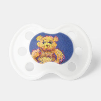 toy bear with pacifier