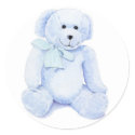 Blue Teddy Bear Sticker by floatinglemons Blue Teddy Bear Sticker
