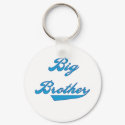 Blue Text Big Brother keychains