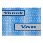 blue Thank  you invitations