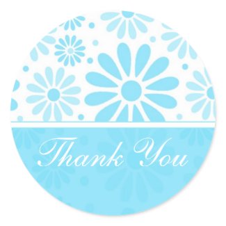 Blue Thank You Stickers sticker