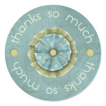 Blue Thanks So Much Stickers