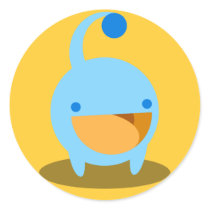 Blue Thingy Sticker