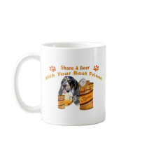 Blue Tick Bloodhound Shares A Beer Gifts Coffee Mug