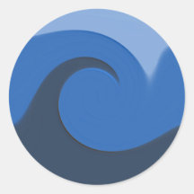 "Blue Tide" - Envelope Seal/Sticker