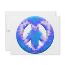 Blue Tie Dye Invitations