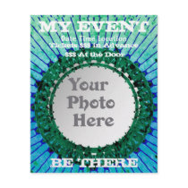 Blue Tiedye Photo Event Flyers
