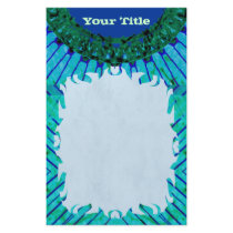 Blue TieDye Stationery