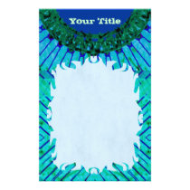 Blue TieDye Stationery