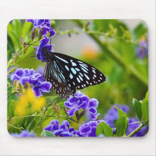 Blue tiger butterfly mousepad