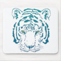 Blue Tiger eyes mousepads