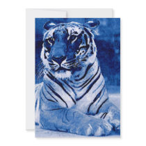 Blue Tiger Invitation