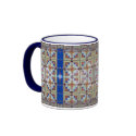 Blue Tile Coffee Mug by DonnaGrayson Blue Tile Coffee Mug