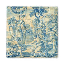 Blue tile magnets