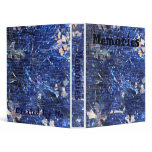 Blue Tinsel with Scratch Overlay Vinyl Binders
