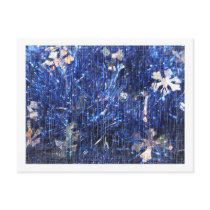 Blue Tinsel with Scratch Overlay Post Cards