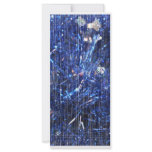 Blue Tinsel with Scratch Overlay Customized Rack Card