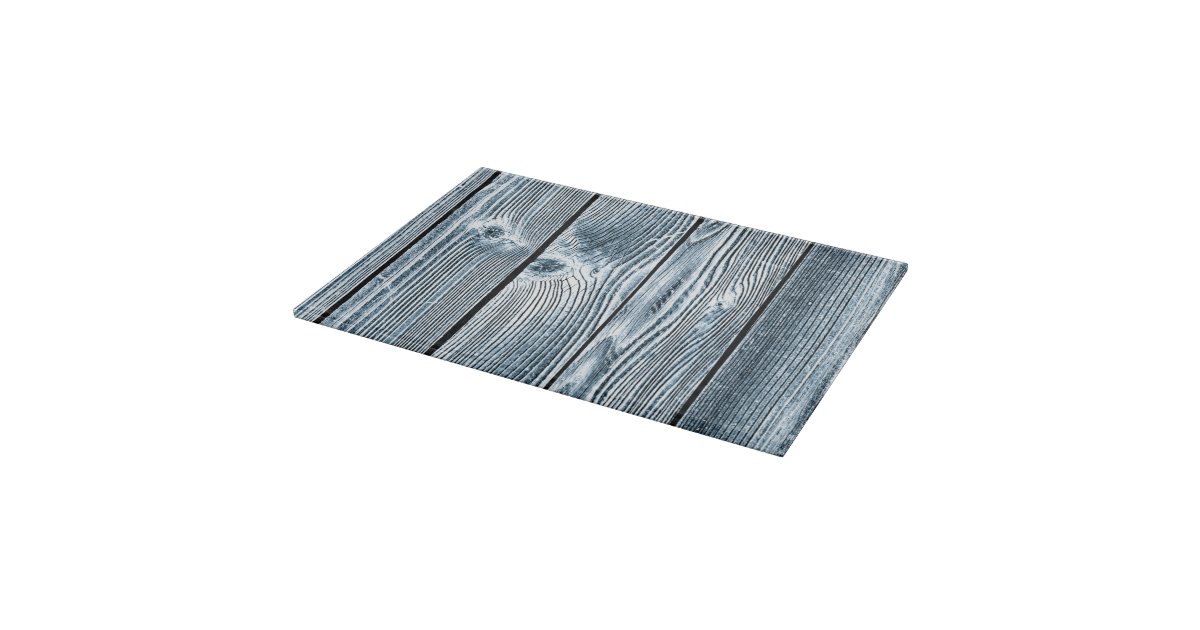 Blue Tint Wood Glass Cutting Board Zazzle