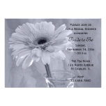 Blue Tinted Daisy Bridal Shower Invitations