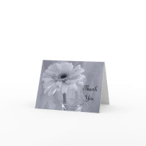 Blue Tinted Daisy Bridesmaid Thank You Card