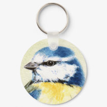 Blue Tit - Bird Keychain