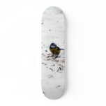 Blue Tit Eating Seed Custom Skate Board